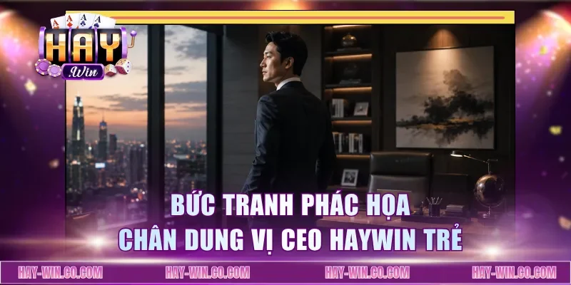 Bức tranh phác họa chân dung vị CEO Haywin trẻ