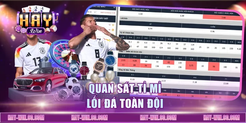 Quan sát tỉ mỉ lối đá toàn đội